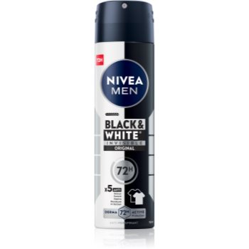NIVEA MEN Invisible Black & White spray anti-perspirant pentru barbati - imagine 2